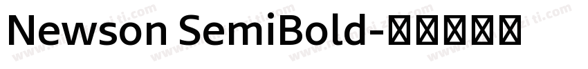 Newson SemiBold字体转换